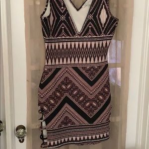 Charlotte Russe Pink and Black Dress